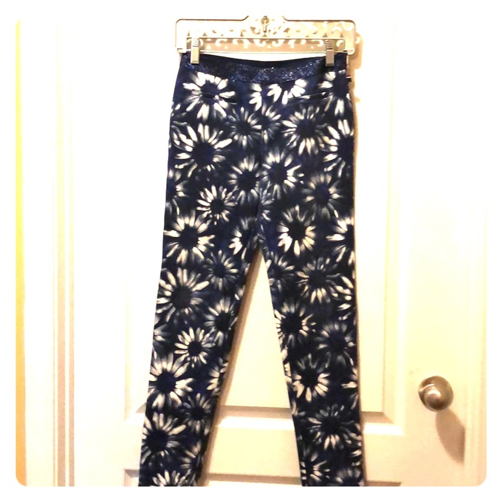 BLUE LEGGINGS SIZE 14 GIRLS